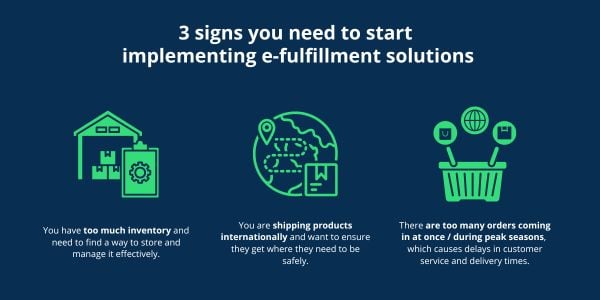 3 signs for ecommerce fulfillment solutions